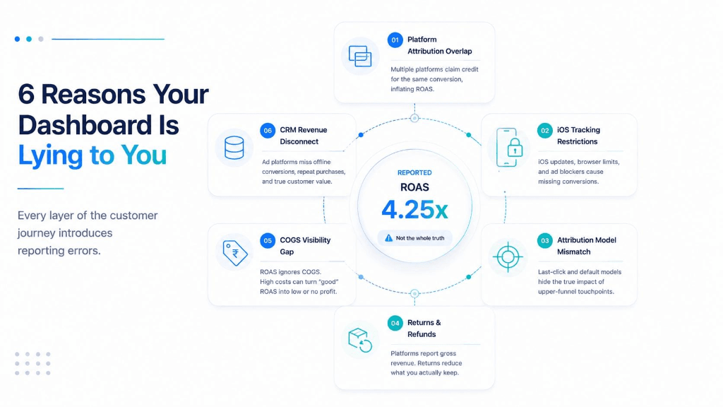 6 Reasons Your Dashboard Is Lying to You. Every layer of the customer journey introduces reporting errors.
