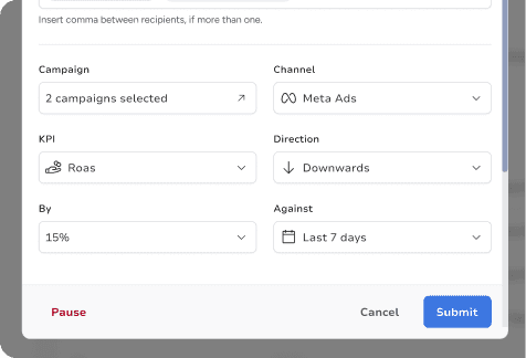 Reporting Agent dashboard